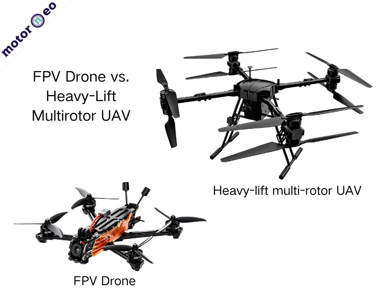 FPV Drone vs. Heavy-Lift Multirotor UAV