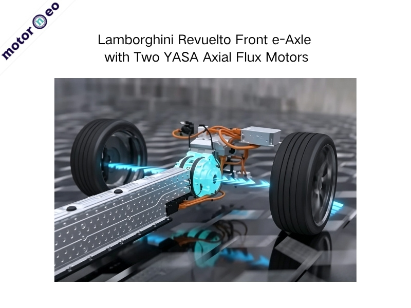 Lamborghini Revuelto Front e-Axle with Two YASA Axial Flux Motors