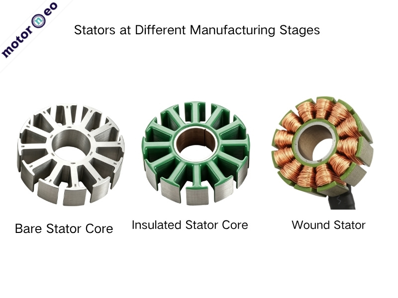 Stators at Different Manufacturing Stages